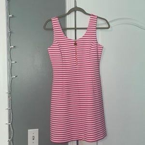 Pink and white stripped dress